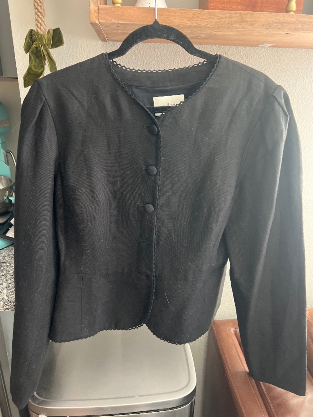 Aritzia linen blend blazer size 10